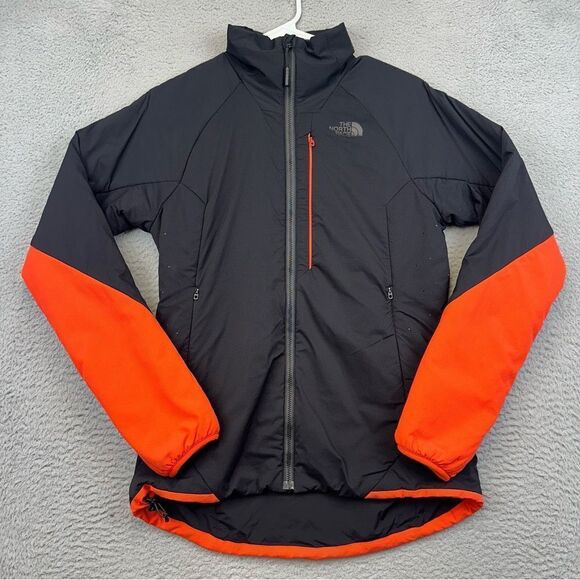 North Face Ventrix Jacket Womens Small Black Orange Full Zip Insulated Outdoor - Picture 1 of 15